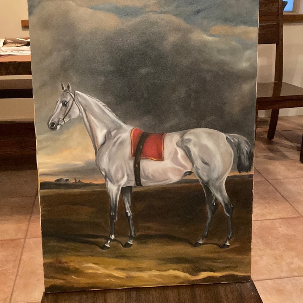 Original acrylic ‘White Mount’ by Brooke Chapman